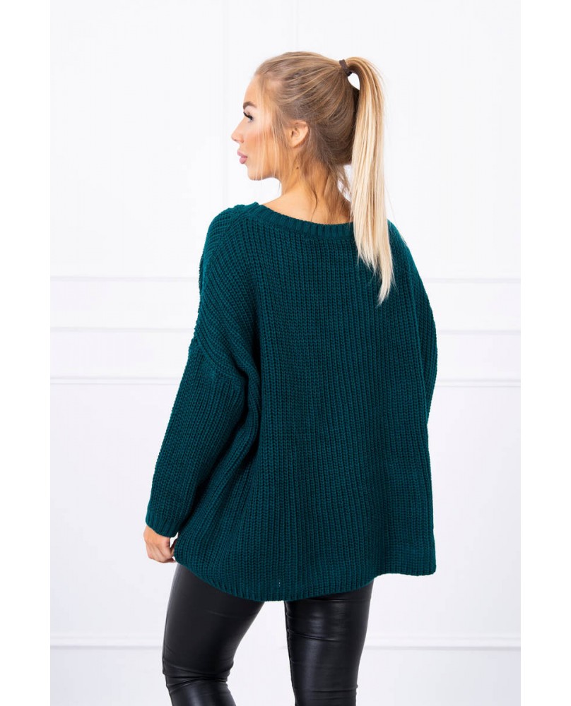 Tenger zöld kötött pulóver