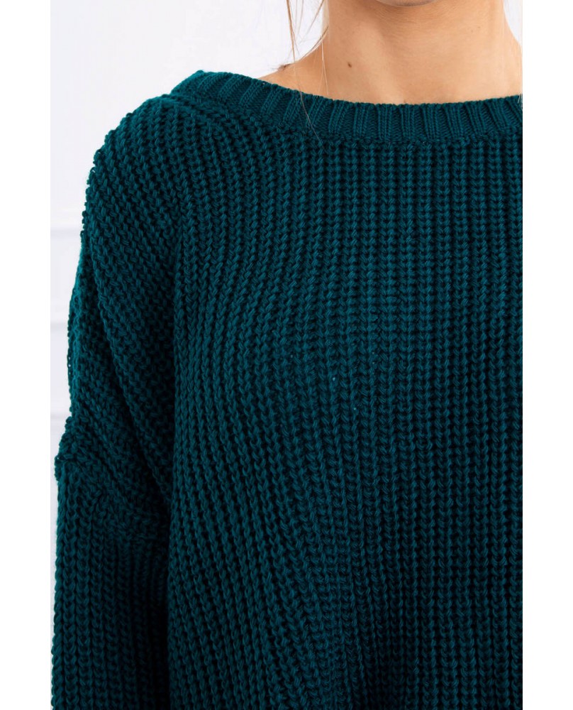 Tenger zöld kötött pulóver